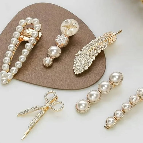 Megalook Simulated Pearl Hair Clips