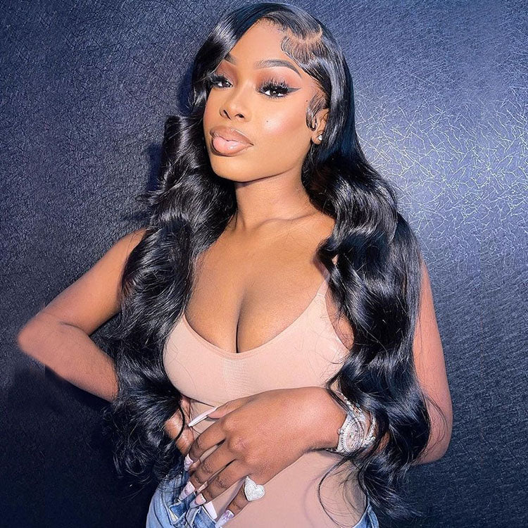 Crazy Clearance Sale Body Wave 13x4 Lace Front Wigs 18-28 Inch Human Hair With Natural Hairline